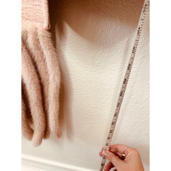 Fendi Muted Pink Button Camel Wool Pleated Sides Dangling Tassel Fringe 42 - Picture 14 of 16